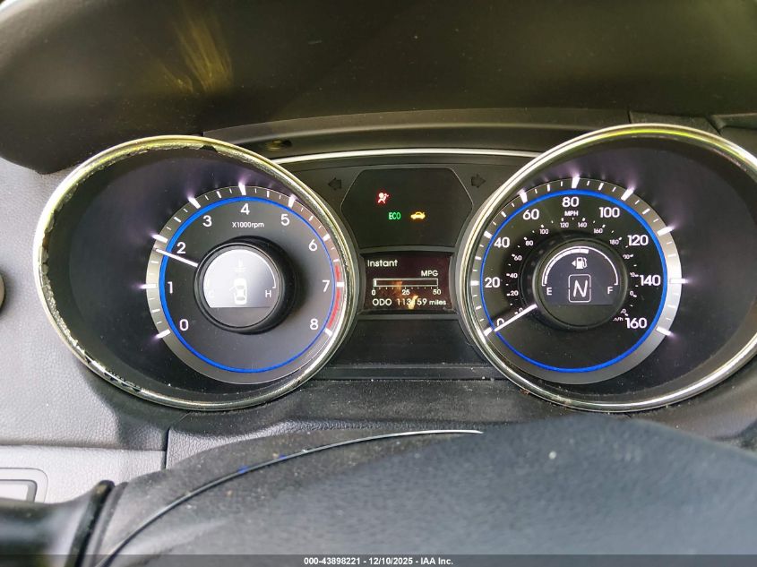 2013 Hyundai Sonata Gls VIN: 5NPEB4AC0DH641173 Lot: 43898221