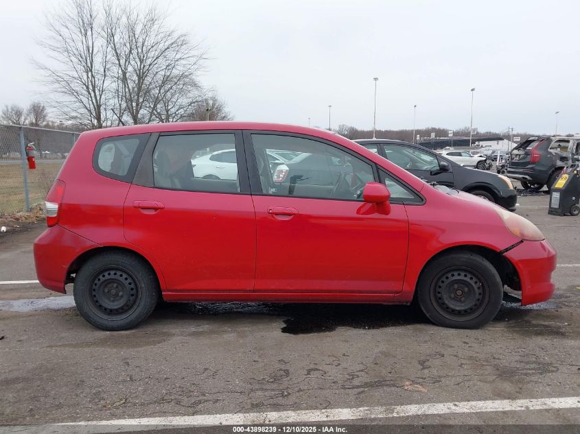 2007 Honda Fit VIN: JHMGD384X7S020202 Lot: 43898239