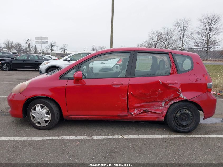 2007 Honda Fit VIN: JHMGD384X7S020202 Lot: 43898239
