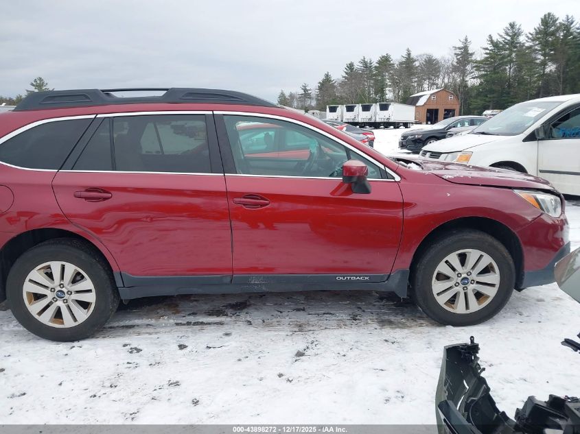 2016 Subaru Outback 2.5I Premium VIN: 4S4BSACC6G3360165 Lot: 43898272