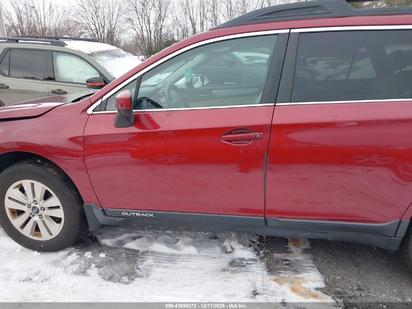2016 Subaru Outback 2.5I Premium VIN: 4S4BSACC6G3360165 Lot: 43898272