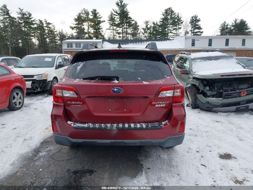 2016 Subaru Outback 2.5I Premium VIN: 4S4BSACC6G3360165 Lot: 43898272