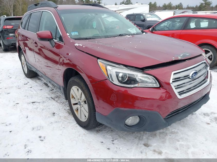 2016 Subaru Outback 2.5I Premium VIN: 4S4BSACC6G3360165 Lot: 43898272