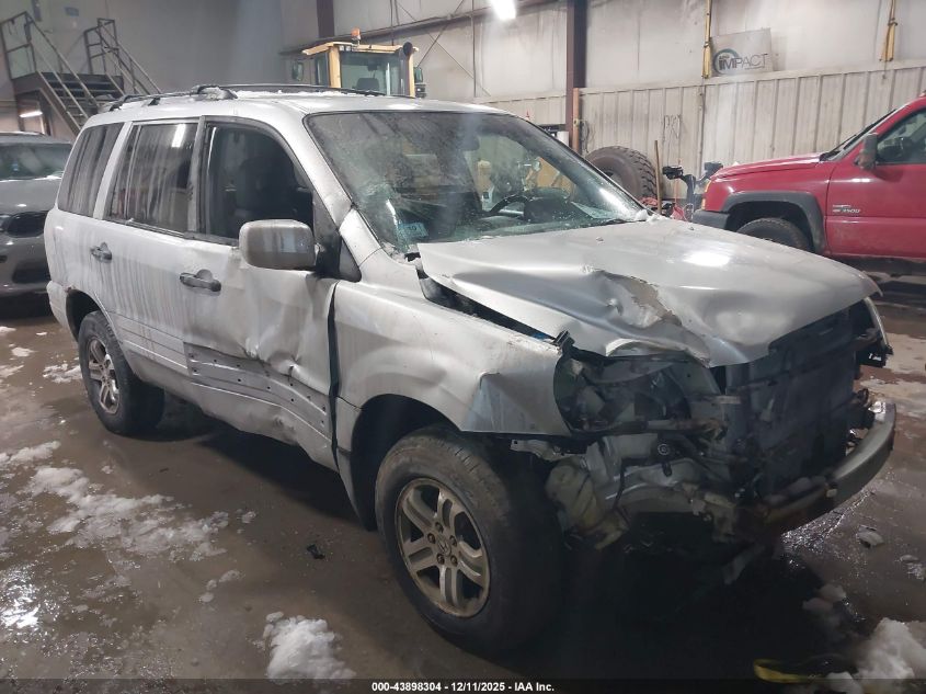 2004 Honda Pilot Ex-L VIN: 2HKYF18554H529816 Lot: 43898304