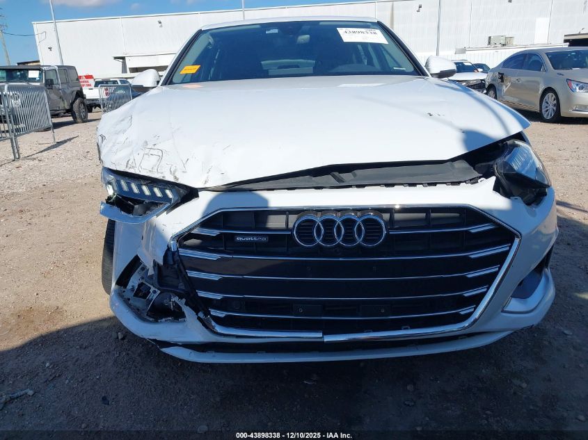 2021 Audi A4 Premium Plus 40 Tfsi Quattro S Tronic VIN: WAUBBAF41MN009959 Lot: 43898338