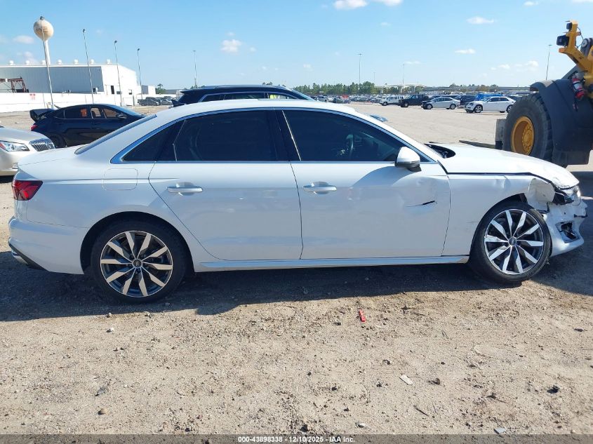 2021 Audi A4 Premium Plus 40 Tfsi Quattro S Tronic VIN: WAUBBAF41MN009959 Lot: 43898338