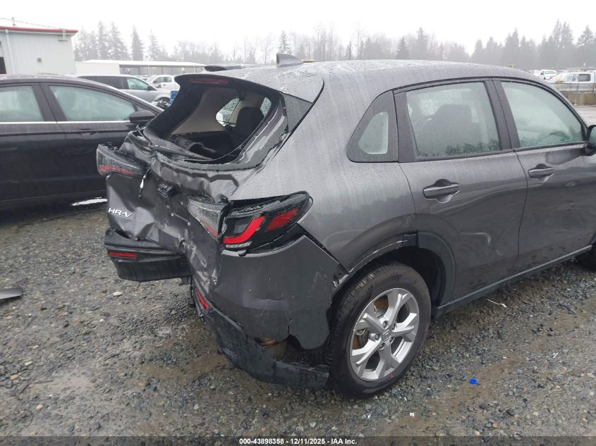 2025 Honda Hr-V Awd Lx VIN: 3CZRZ2H33SM771182 Lot: 43898358