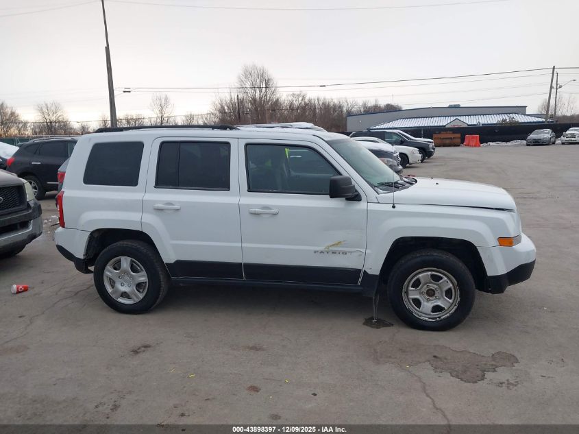 2017 Jeep Patriot Sport 4X4 VIN: 1C4NJRBB9HD165278 Lot: 43898397