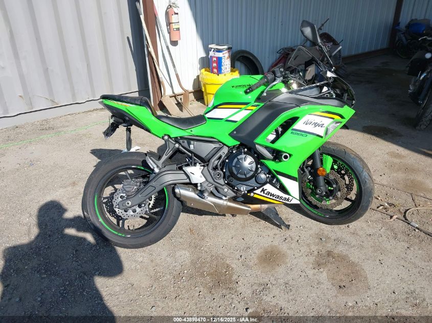 2025 Kawasaki Ex650 P VIN: ML5EXEP13SDAF9187 Lot: 43898470