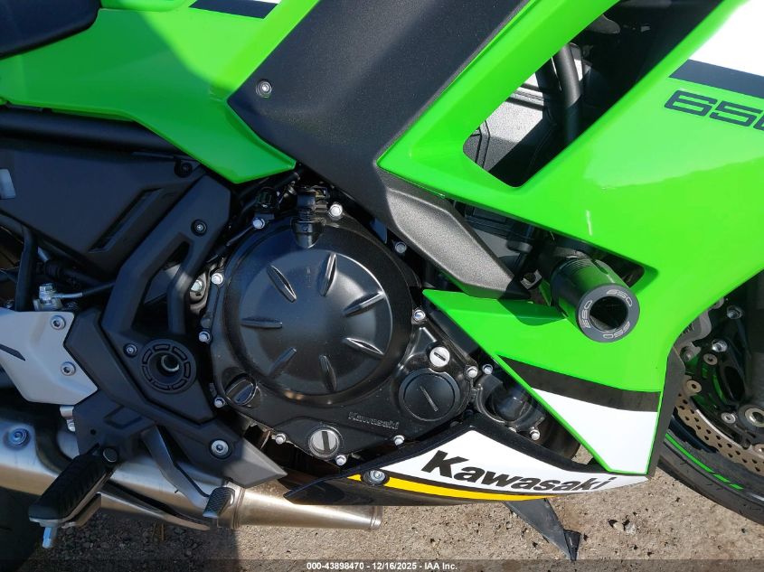 2025 Kawasaki Ex650 P VIN: ML5EXEP13SDAF9187 Lot: 43898470