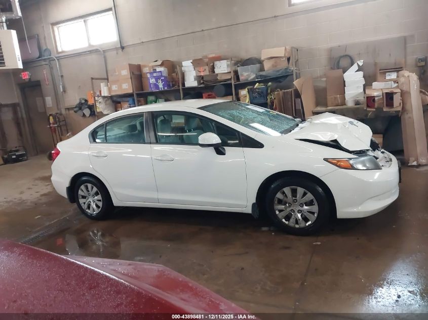 2012 Honda Civic Lx VIN: 19XFB2F55CE044008 Lot: 43898481