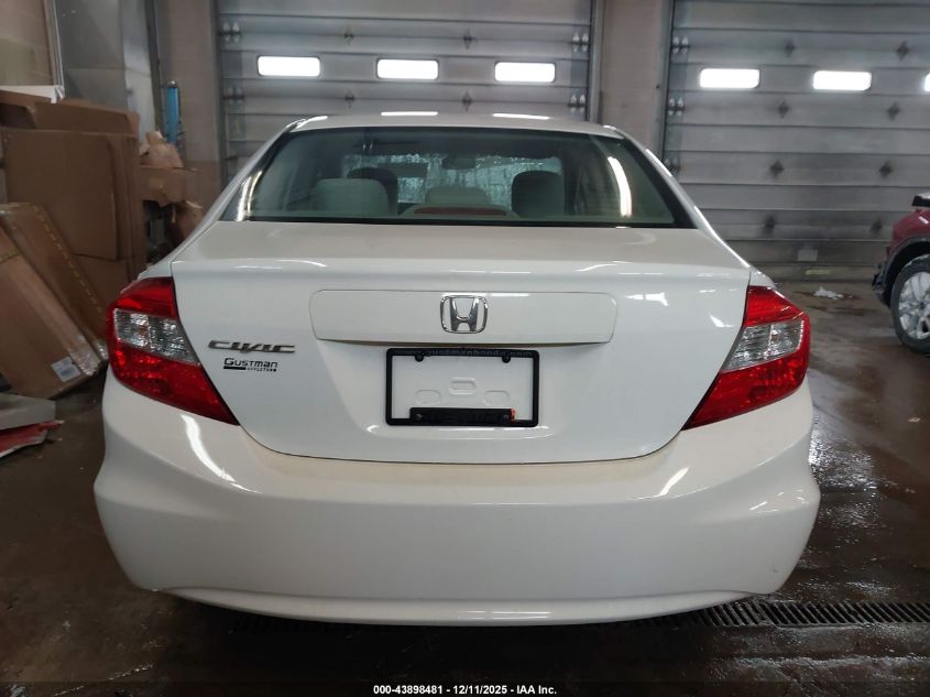 2012 Honda Civic Lx VIN: 19XFB2F55CE044008 Lot: 43898481