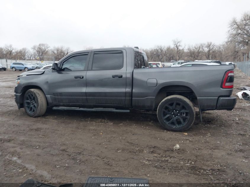 2024 Ram 1500 Laramie 4X4 6'4 Box VIN: 1C6SRFRT3RN170701 Lot: 43898511