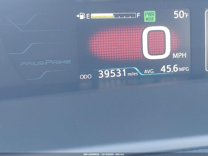 2017 Toyota Prius Prime Advanced VIN: JTDKARFP4H3050991 Lot: 43898524