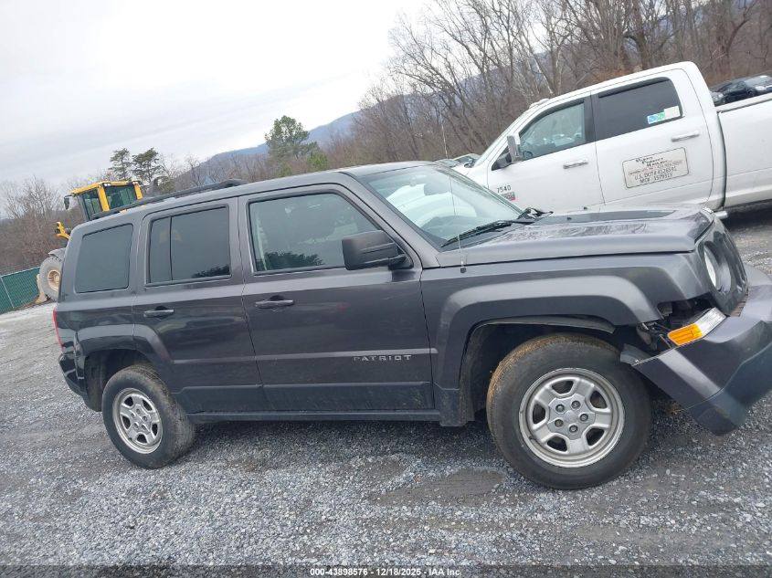 2017 Jeep Patriot Sport 4X4 VIN: 1C4NJRBB5HD145139 Lot: 43898576