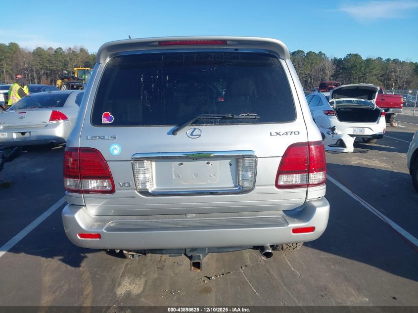 2007 Lexus Lx 470 VIN: JTJHT00W074024426 Lot: 43898625