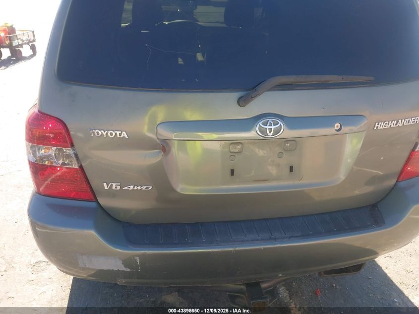 2005 Toyota Highlander V6 VIN: JTEEP21A850125609 Lot: 43898650