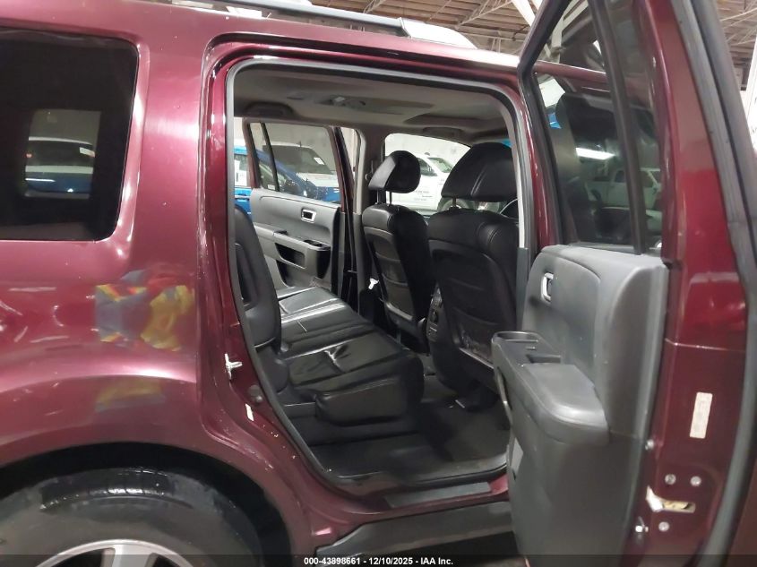 2009 Honda Pilot Ex-L VIN: 5FNYF486X9B012785 Lot: 43898661