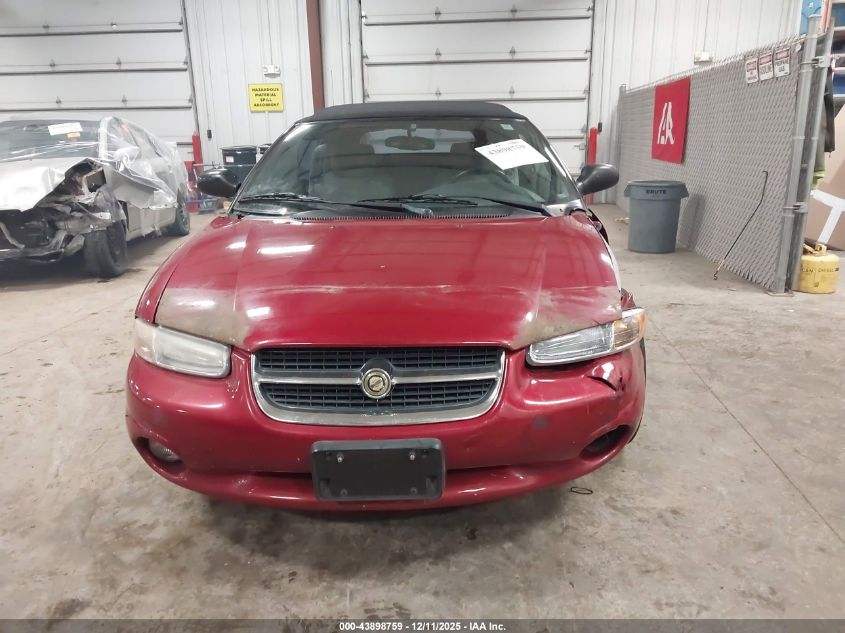 1996 Chrysler Sebring Jxi VIN: 3C3EL55H7TT318248 Lot: 43898759