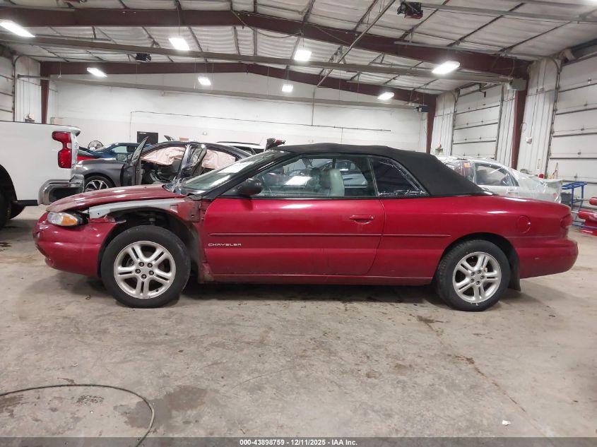 1996 Chrysler Sebring Jxi VIN: 3C3EL55H7TT318248 Lot: 43898759