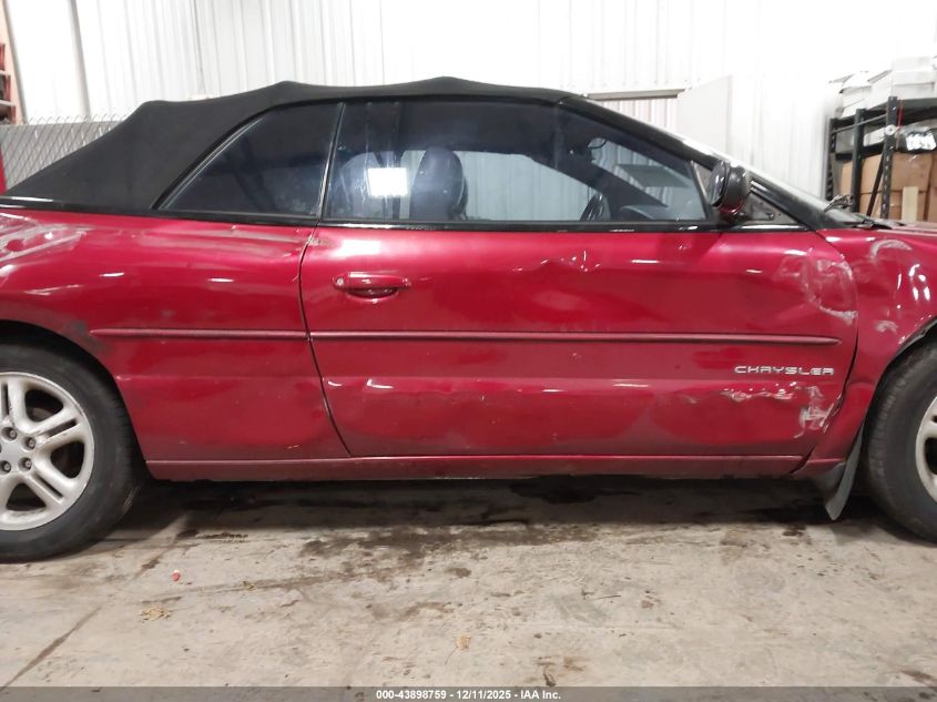 1996 Chrysler Sebring Jxi VIN: 3C3EL55H7TT318248 Lot: 43898759