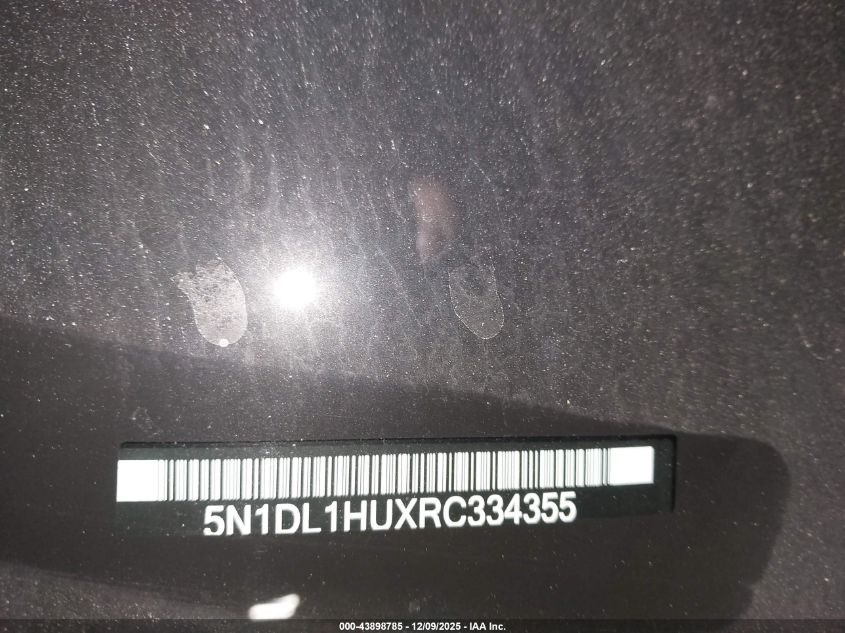 2024 Infiniti Qx60 Autograph Awd VIN: 5N1DL1HUXRC334355 Lot: 43898785