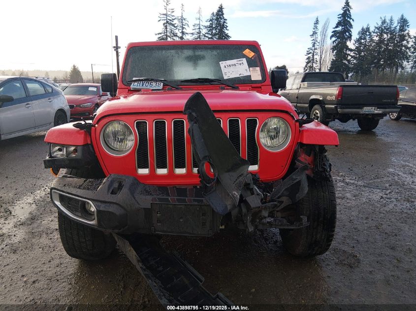 2020 Jeep Wrangler Unlimited Sahara 4X4 VIN: 1C4HJXEN1LW212937 Lot: 43898795