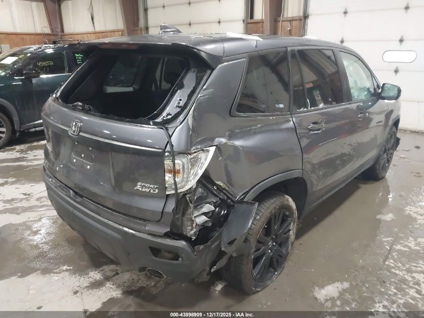 2020 Honda Passport Awd Sport VIN: 5FNYF8H21LB016283 Lot: 43898909