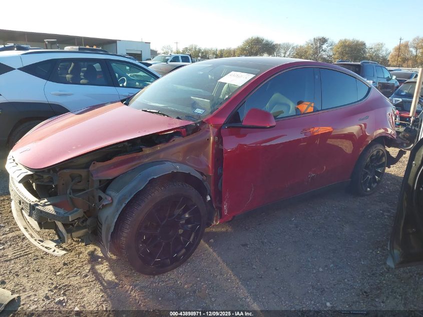 2022 Tesla Model Y Long Range Dual Motor All-Wheel Drive VIN: 7SAYGDEE9NF381482 Lot: 43898971