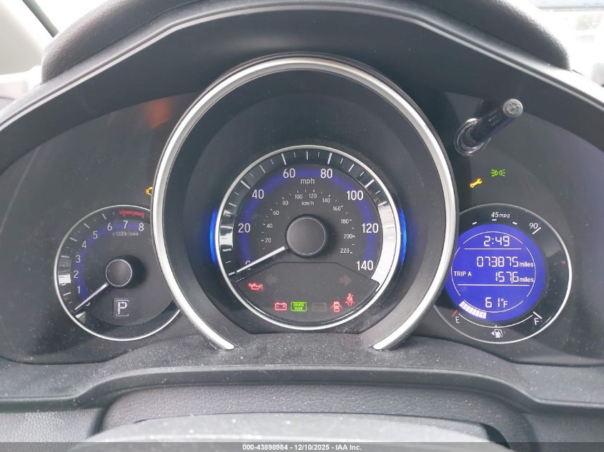 2016 Honda Fit Ex VIN: JHMGK5H71GX001276 Lot: 43898984