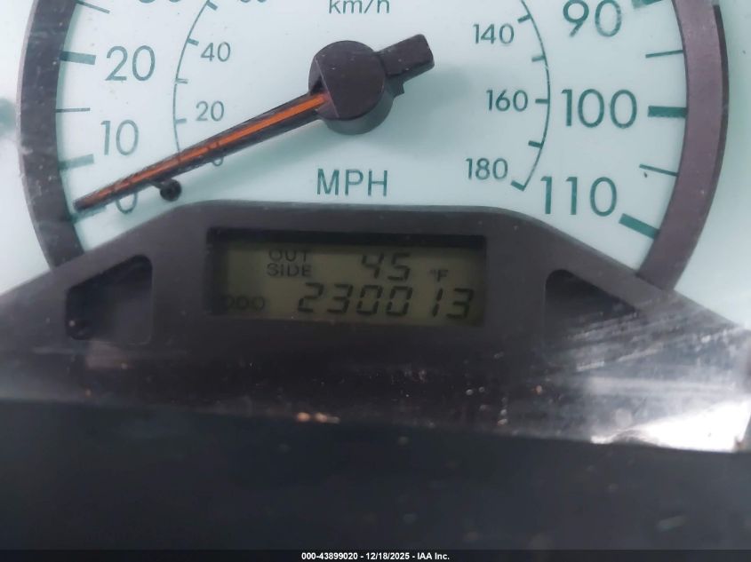 2004 Toyota Corolla Le VIN: 2T1BR32E54C287744 Lot: 43899020