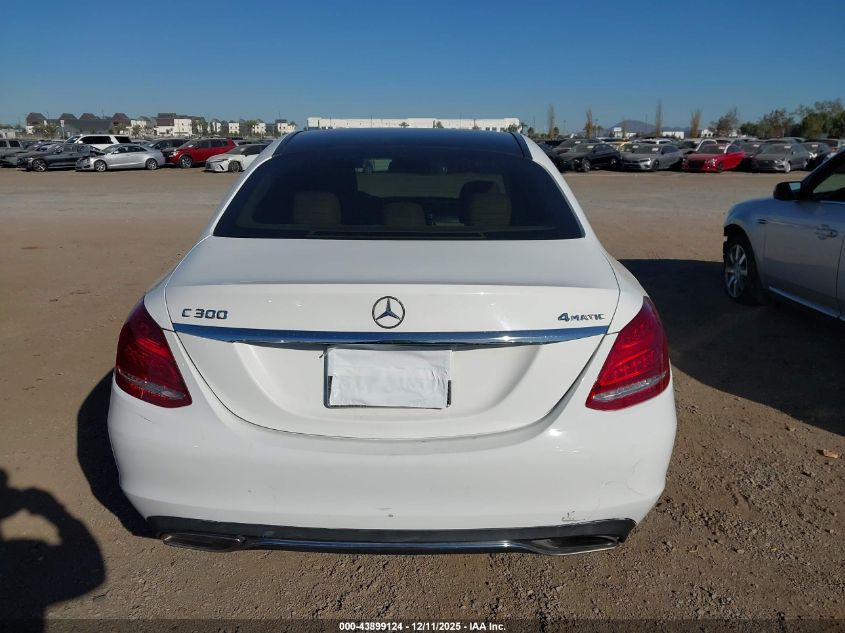 2015 Mercedes-Benz C 300 4Matic VIN: 55SWF4KB1FU039770 Lot: 43899124