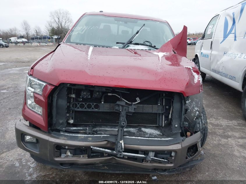 2015 Ford F-150 Lariat VIN: 1FTEW1EG8FFA86244 Lot: 43899170