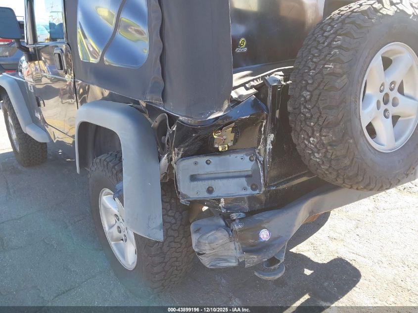 2002 Jeep Wrangler X VIN: 1J4FA39S22P757483 Lot: 43899196