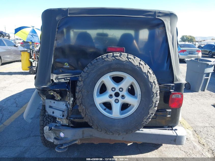 2002 Jeep Wrangler X VIN: 1J4FA39S22P757483 Lot: 43899196