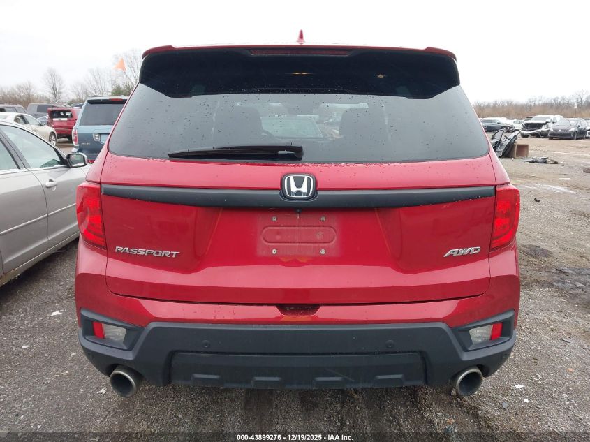 2023 Honda Passport Awd Ex-L VIN: 5FNYF8H55PB000586 Lot: 43899276