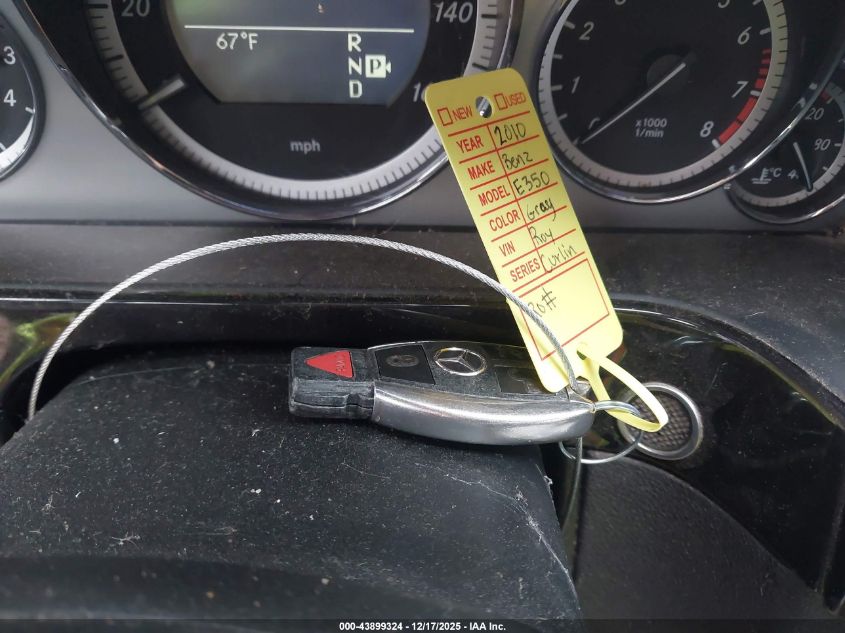 2010 Mercedes-Benz E 350 VIN: WDDHF5GB6AA095381 Lot: 43899324