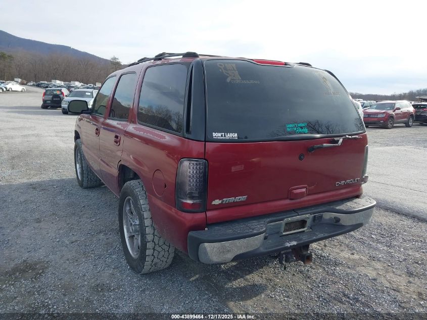 2004 Chevrolet Tahoe Lt VIN: 1GNEK13Z14J300525 Lot: 43899464