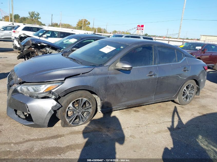 2020 Nissan Sentra Sv Xtronic Cvt VIN: 3N1AB8CV2LY261115 Lot: 43899467