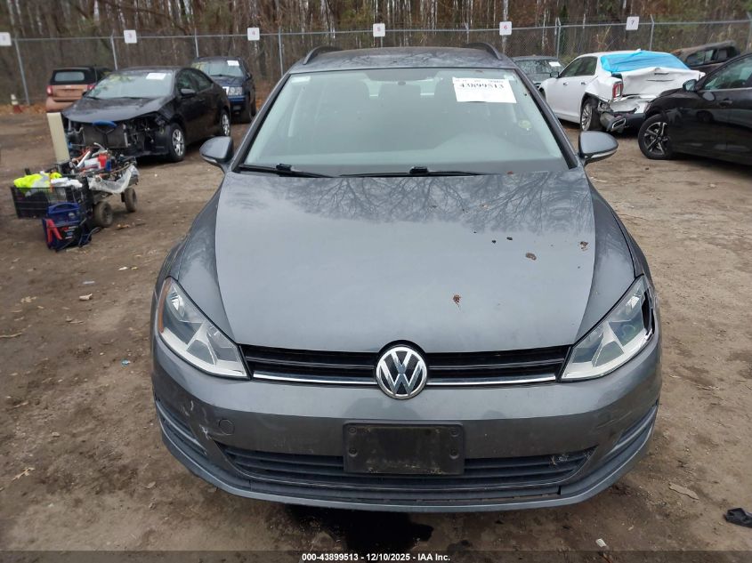 2015 Volkswagen Golf Sportwagen Tsi S 4-Door VIN: 3VWC17AU1FM502734 Lot: 43899513