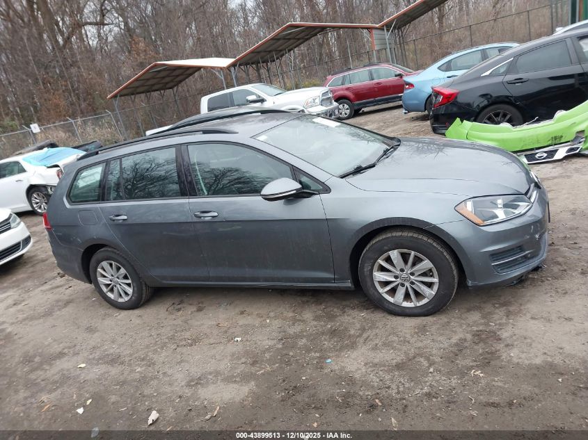 2015 Volkswagen Golf Sportwagen Tsi S 4-Door VIN: 3VWC17AU1FM502734 Lot: 43899513