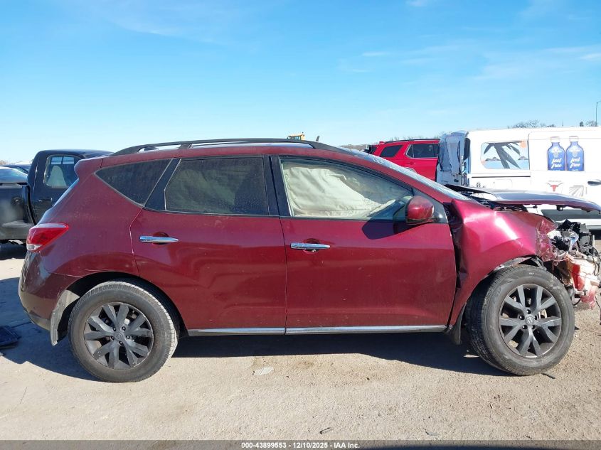 2011 Nissan Murano Sl VIN: JN8AZ1MU7BW051349 Lot: 43899553