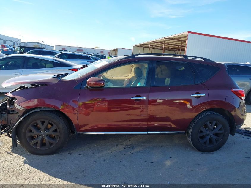 2011 Nissan Murano Sl VIN: JN8AZ1MU7BW051349 Lot: 43899553
