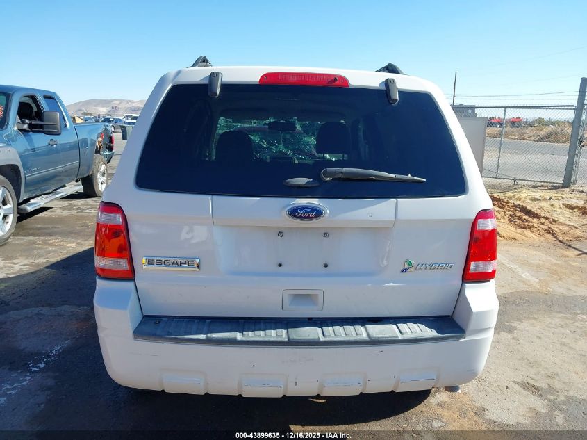 2011 Ford Escape Hybrid VIN: 1FMCU4K31BKA50618 Lot: 43899635