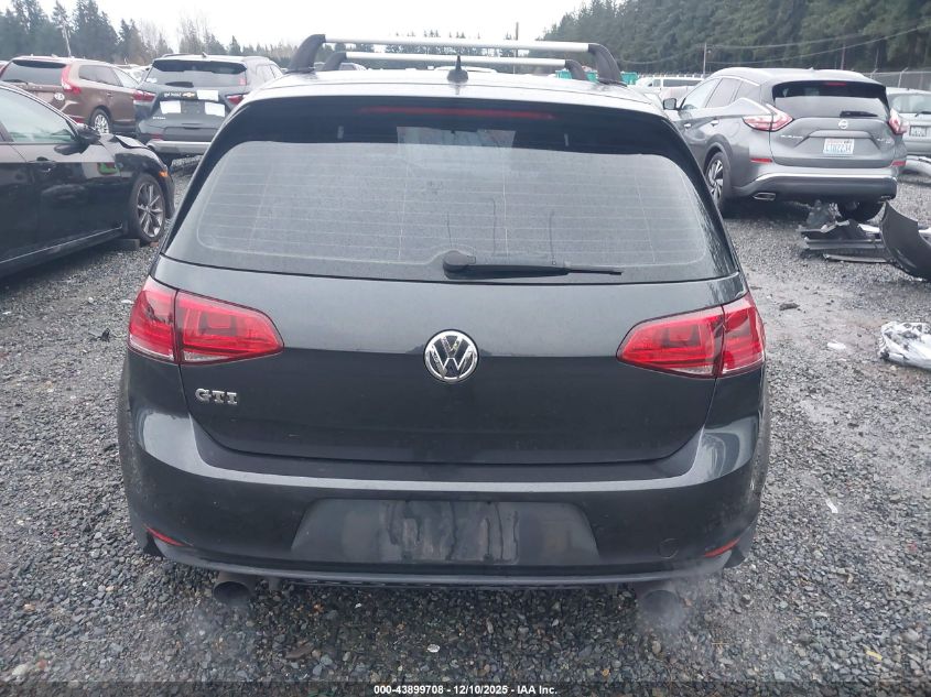 2015 Volkswagen Golf Gti 2.0T Se 4-Door VIN: 3VW4T7AUXFM069994 Lot: 43899708