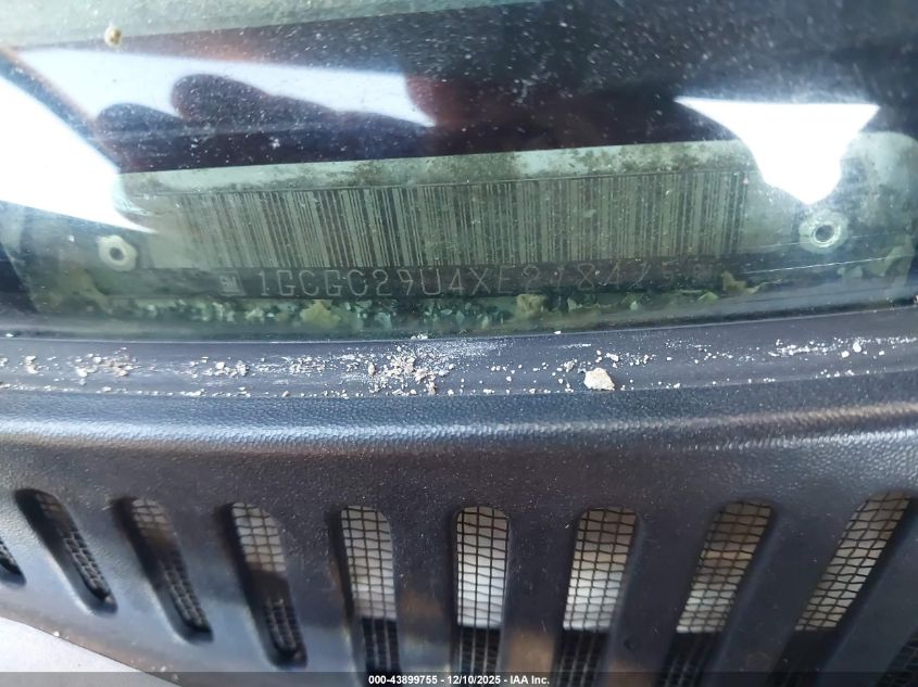 1999 Chevrolet Silverado 2500 Ls VIN: 1GCGC29U4XE218415 Lot: 43899755