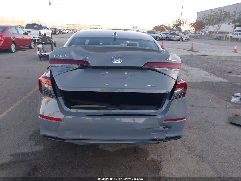 2025 Honda Civic Hybrid Sport/Sport Touring VIN: 2HGFE4F83SH341408 Lot: 43899857