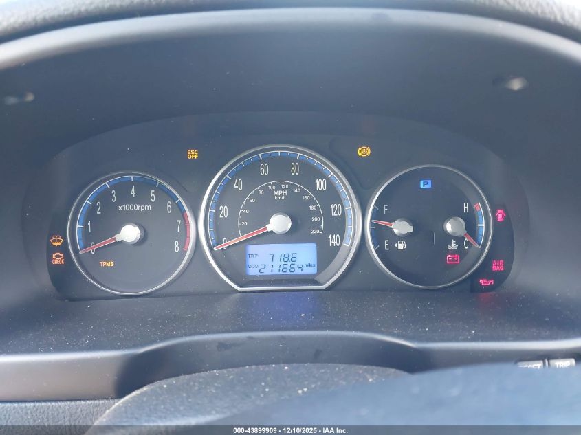 2009 Hyundai Santa Fe Gls VIN: 5NMSG13D19H320529 Lot: 43899909