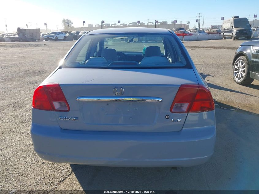 2002 Honda Civic Lx VIN: JHMES16572S001855 Lot: 43900095