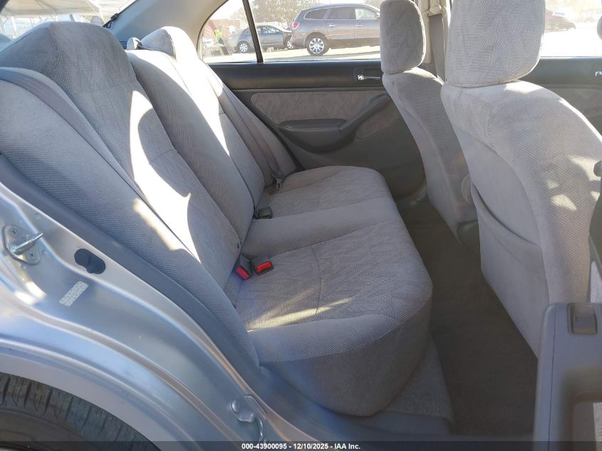 2002 Honda Civic Lx VIN: JHMES16572S001855 Lot: 43900095